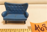 Vtg Blue TRIANG Spot-on Wing Setee Doll Furniture
