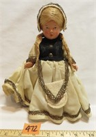 Vintage Peasant Doll - Plastic Parts