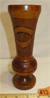 Hand Carved Aruba Wood Vase