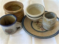 Collection of Hand Thrown Studio Art Pottery