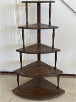 5-Tier Wooden Corner Shelf