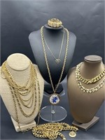 Selection of Vintage Gold Tone Jewelry