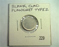 BLANK CLAD DIME PLANCHET TYPE 2