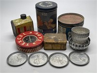 Vintage Tins, Vintage Aluminum Duck Themed