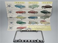 Classic 1954 Chevrolet License Plate Cover, Poster