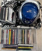 Selections of CDs & Coby Portable CD Player