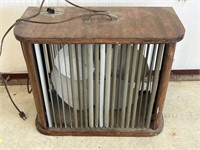 Vintage Wooden Mathes Cooler Fan, 4 Speed Control