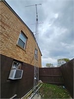 Tower w/antenna apprx. 30-40 ft-12" base-see desc.