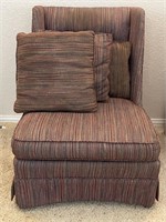 Upholstered Twead Slipper Chair