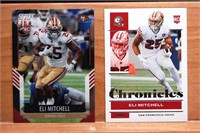 2021 Chronicles Eli Mitchell 2 Card Rookie Lot