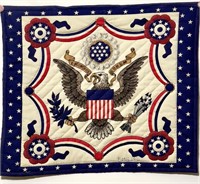 (5) Quilted Wall Hangings - Printed eagle