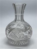 Vintage Pressed Clear Glass Bud Vase