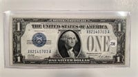 1928-A ONE DOLLAR SILVER CERTIFICATE MS62