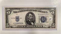 1934-D FIVE DOLLAR SILVER CERTIFICATE MS64