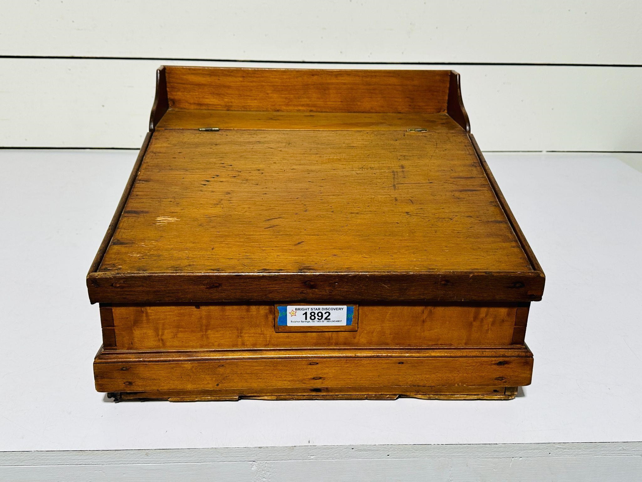 Early Pine Shop Keepers Desk
