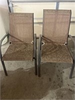 Pair of Patio Chairs w/Reclining Adjustable Backs