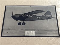 Vintage Airplane Poster on Board: 1943 LS Sentinel