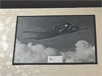 Vintage Airplane Poster Board: Vultee P-66