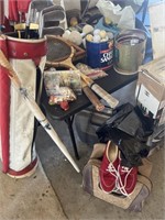Large Lot of Vintage Golf and Tennis Supplies,