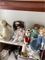 dolls, chair and duck