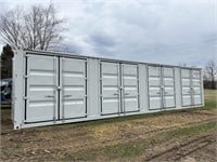 40’ Shipping Container with 4 Side Doors