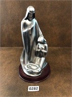 Joseph Mary and Jesus Herco Gift silver Tone