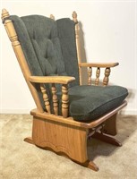 oak glider rocker