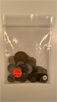 48 ASSORTED WORLD COINS