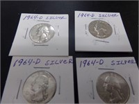 4-1964d silver quarter