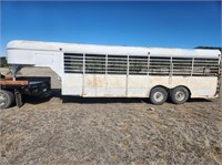 1972 SOUTHWEST METAL WORKS 6'X22' STOCK TRAILER