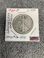 1920P Walking Liberty Half Dollar