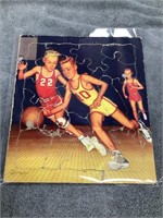 1950s Saalfield Basketball Puzzle