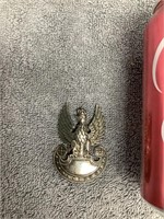 WWII Polish Army Officer's Cap Eagle Badge