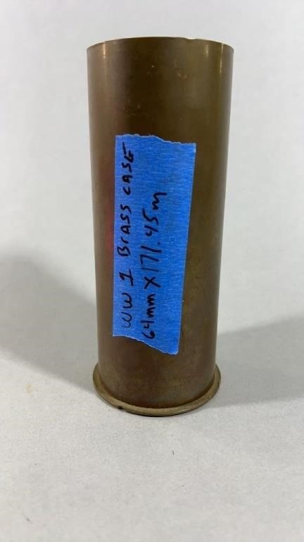 64mm X 171.45 WW1 Brass Case