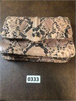 Snake Python  purse from the everglades 9x3"