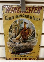 Winchester Pheasant Metal Sign