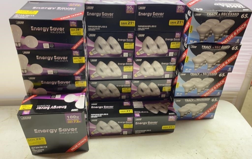 Box Lot of Miscellaneous LED Light Bulbs