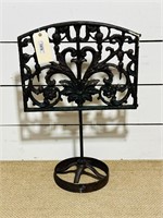 Architectural Iron Piece on Stand