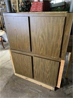 2 Wood Wall Cabinets