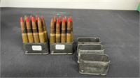 30-06 Red Tracer WWII 16rds Includes 3 M1Grand