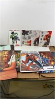 Group lot of comic boards, posters including the