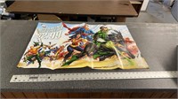 Two large DC comics posters