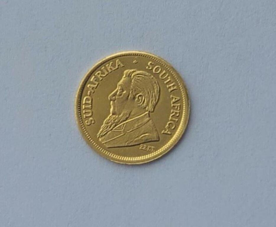 22K Gold Miniature 1980 Kruegerrand Gold Coin