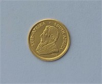22K Gold Miniature 1980 Kruegerrand Gold Coin