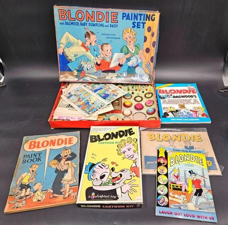 Vintage Blondie Painting & Cartoon Sets