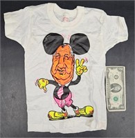 Vintage Political TShirt Spiro Agnew Mickey Mouse
