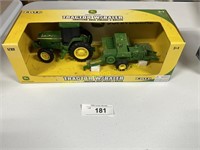 JD 1/32 Tractor With Baler