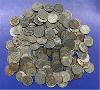 Grouping of  steel war pennies