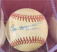 Leo Durocher autographed baseball