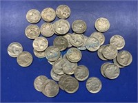 Assorted buffalo nickels